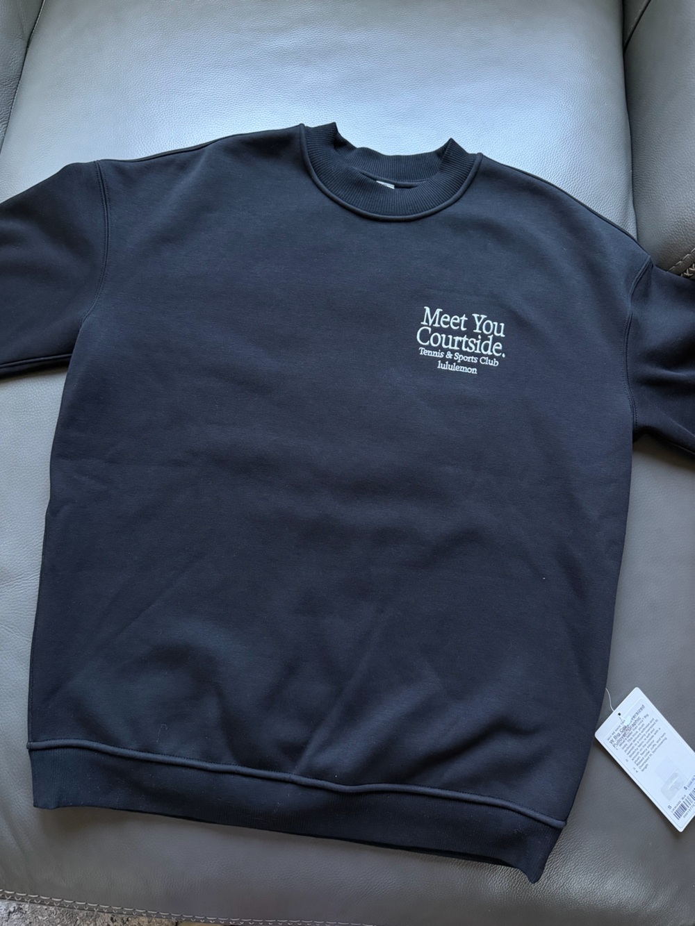 lululemon athletica Black 'Meet You Courtside' Crewneck Sweatshirt